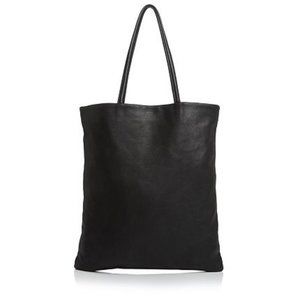 BAGGU leather flat tote